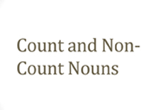 Page 60 – Count and Noncount – Nouns